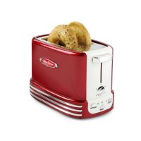 Nostalgia NRTOS2RR Retro 2-Slice Bagel Toaster, Red - Nostalgia