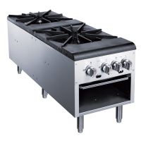 Capacity  Commercial Stock Pot With Four  Burner Count - silver - stainless steel