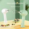 Wireless Portable Electric Food Mixer 3 Speeds Automatic Whisk Dough Egg Beater Baking Cake Cream Whipper Kitchen Tool - White
