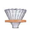 Coffee Maker Pour Over Coffee Dripper Brew Heat Resistant High Borosilicate Glass  - 300ml