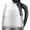 ZOKOP HD-1857-A 110V 1500W 1.8L Electric Glass Kettle US Plug - black