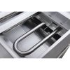 Capacity Natural Gas Commercial Fryer With Three Tube Burner - silver - stainless steel