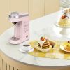 CHULUX Single Serve Coffee Maker,One Button Operation with Auto Shut-Off for Coffee and Tea with 5 to 12 Ounce - Pink