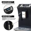 Espresso Machine with Milk Frother - Fully Automatic for Perfect Coffee, Black - Black