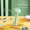 Wireless Portable Electric Food Mixer 3 Speeds Automatic Whisk Dough Egg Beater Baking Cake Cream Whipper Kitchen Tool - Blue
