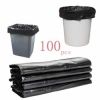 100pcs Black Collect Garbage Bags Disposable Use Trash Bags - 43x45cm   100 pcs