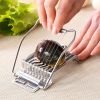 1pc; Stainless Steel Kitchen Tools; Egg Slicer; Egg Cutter - Silvery