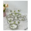 Palm Tree Acrylic Serving Bowls, Unbreakable Small Plastic Bowls, Soup Bowls, Salad Bowls, Cereal Bowl for Snacks, BPA Free - as Pic