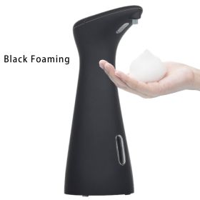 Automatic Liquid or Foam Soap Dispenser Intelligent Infrared Induction foam Hand Washing Machine for Kitchen Bathroom Dispenser (Color: Black)