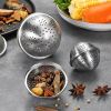 1pc 304 Stainless Steel Seasoning Ball; Thickened Ball Tea Strainer; Spice Filter; Kitchen Gadget - 304 Seasoning Ball